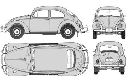 Volkswagen Beetle Classic CAD block