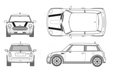 Mini Cooper 2014 CAD block