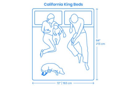 California King Bed 183x213Cm CAD block