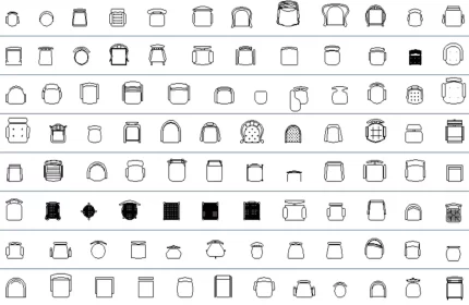 Chairs CAD blocks Collection