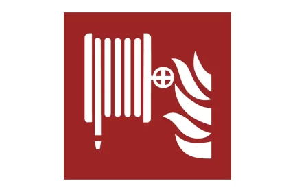 ISO 7010 F002 Fire Hose Reel Sign CAD block
