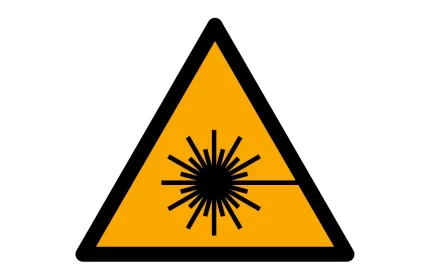 ISO 7010 W004 Laser Beam Warning Sign CAD block