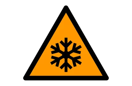 ISO 7010 W010 Low Temperature Warning Sign CAD block