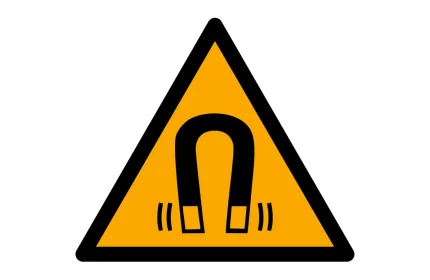 ISO 7010 W006 Magnetic Field Warning Sign CAD block