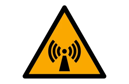 ISO 7010 W005 Non-Ionizing Radiation Warning Symbol CAD block