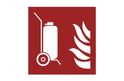 ISO 7010 F009 Wheeled fire extinguisher Symbol