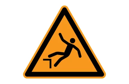 ISO 7010 W008 Fall Hazard Warning Symbol
