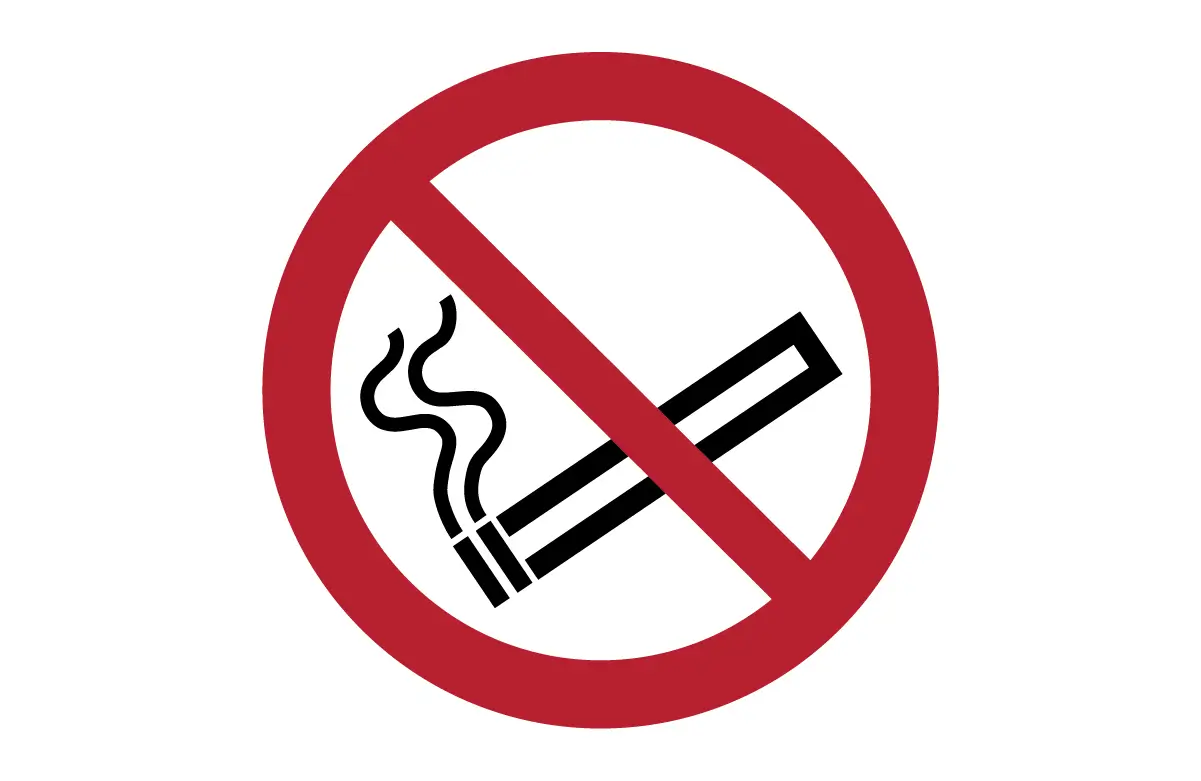 ISO 7010 P002 No Smoking Sign CAD block