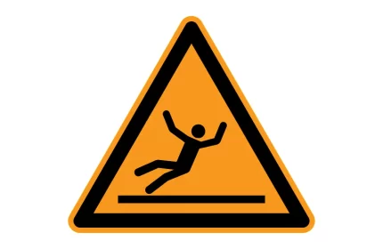 ISO 7010 W011 Slippery Surface Warning Symbol CAD Block