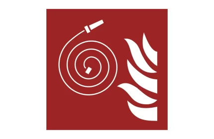 ISO 7010 F019 Unconnected Fire Hose Sign CAD Block