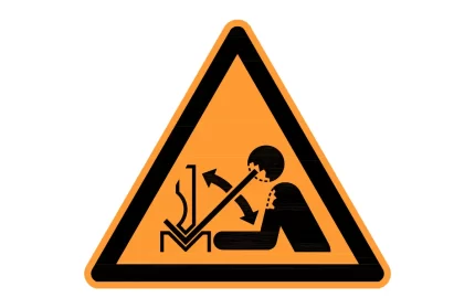 ISO 7010 W032 Rapid Movement Machine Warning Sign CAD Block
