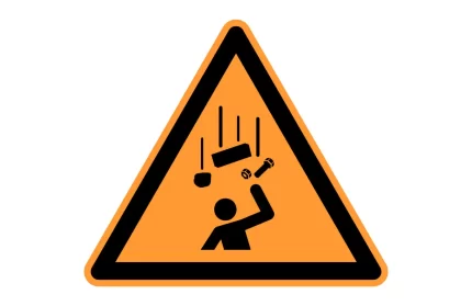 ISO 7010 W035 Falling Parts Warning Sign CAD Block