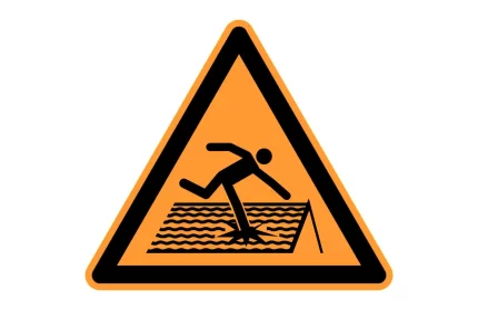 ISO 7010 W036 Fragile Roof Warning Sign CAD Block