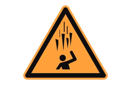 ISO 7010 W039 Falling Ice Spikes Warning Sign CAD Block