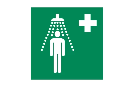 ISO_7010_E012 Safety Shower Emergency Sign CAD Block