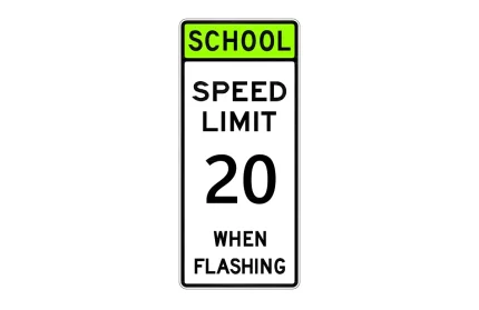 MUTCD S5-1 School Speed Limit Sign CAD Block