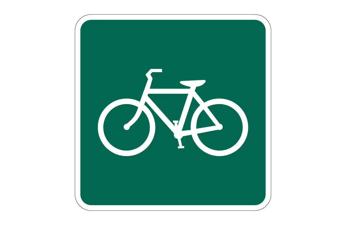 MUTCD D11-1a Bicycles Guide Sign CAD Block