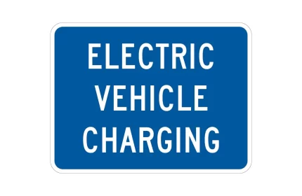 MUTCD D9-11bP Electric Vehicle Charging Sign AutoCAD Block