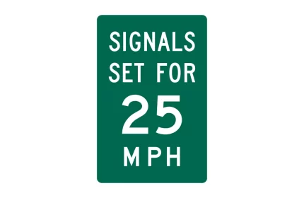 MUTCD I1-1 Signals Set for XX Speed Sign CAD Block