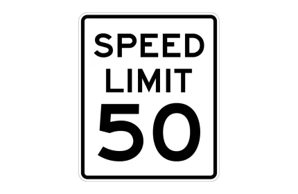 MUTCD R2-1 Speed Limit Sign CAD Block