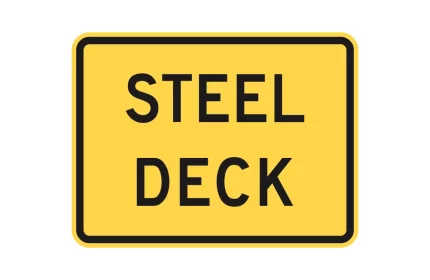 MUTCD W8-5bP Steel Deck Sign AutoCAD Block