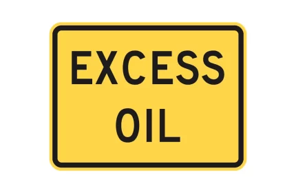 MUTCD W8-5cP Excess Oil Sign AutoCAD Block