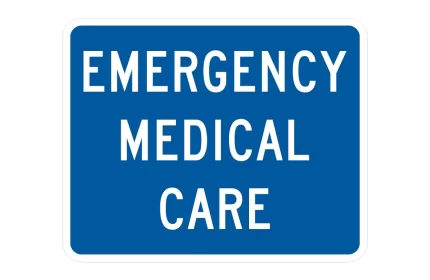 MUTCD D09-13cP Emergency Medical Care Sign AutoCAD Block