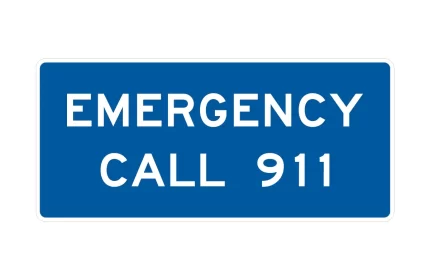 MUTCD D12-04 Emergency Call Sign AutoCAD Block
