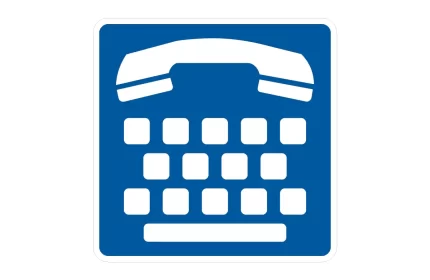 MUTCD D9-21 Telecommunication Device for the Deaf Sign AutoCAD Block