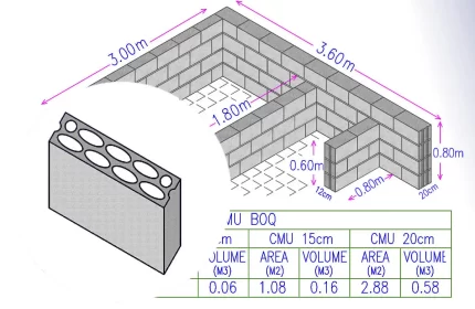 Hollow CMU Wall CAD Tool