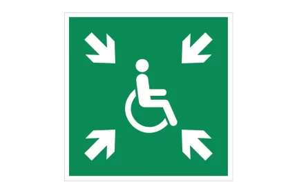 ISO 7010 E024 Evacuation Temporary Refuge Sign CAD Block