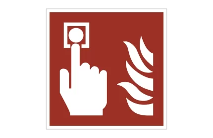 ISO 7010 F005 Fire Alarm Call Point Sign CAD Block