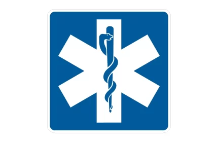 MUTCD D9-13 Emergency Medical Services Sign CAD Block