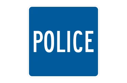 MUTCD D9-14 Police Sign CAD Block
