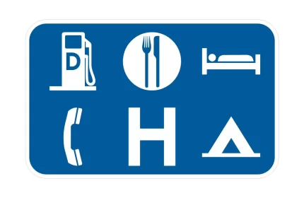 MUTCD D9-18 General Services Sign CAD Block