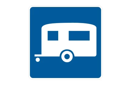 MUTCD D9-3a Trailer Camping Sign CAD Block