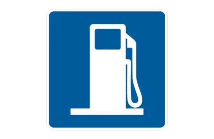 MUTCD D9-7 Gas Sign CAD Drawing