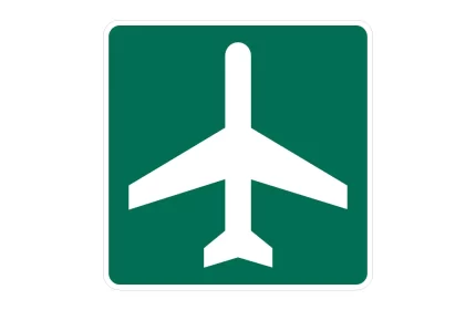 MUTCD I-5 Airport Sign CAD Block