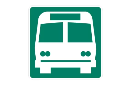 MUTCD I-6 Bus Station Sign CAD Block