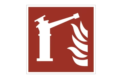 ISO 7010 F015 Fire Monitor Sign CAD Block