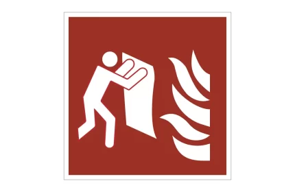 ISO 7010 F016 Fire Blanket Sign CAD Block