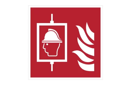 ISO 7010 F017 Firefighters Lift Sign CAD Block
