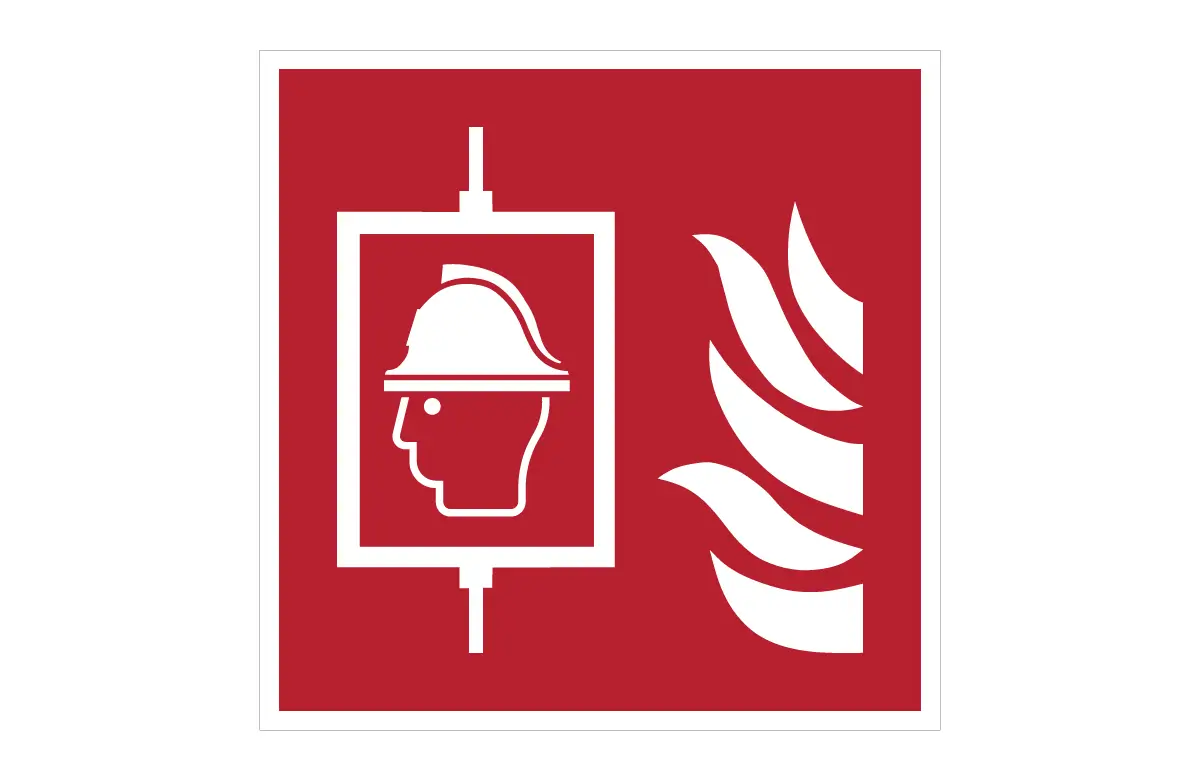 ISO 7010 F017 Firefighters Lift Sign CAD Block