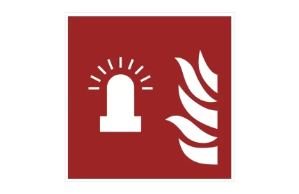 ISO 7010 F018 Fire Alarm Flashing Light Sign CAD Block