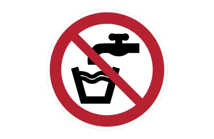 ISO 7010 P005 Not Drinking Water Sign CAD Block