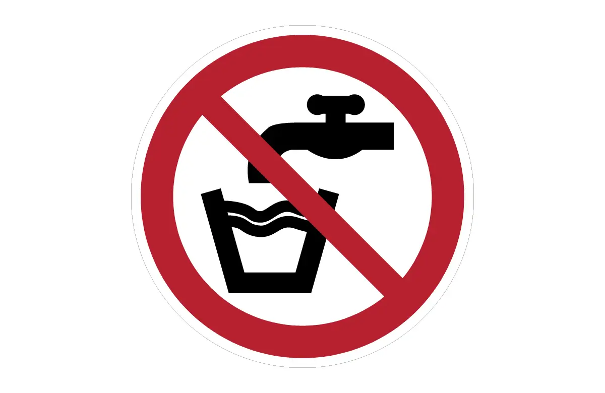 ISO 7010 P005 Not Drinking Water Sign CAD Block