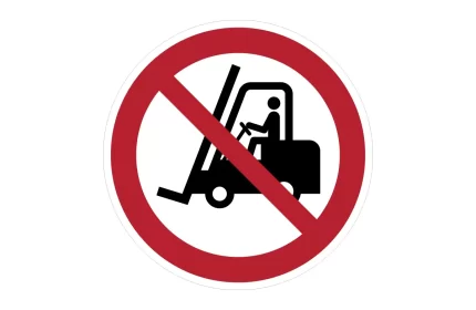 ISO 7010 P006 No Access For Industrial Vehicles Sign CAD Block