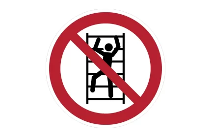 ISO 7010 P009 No climbing Sign CAD Block