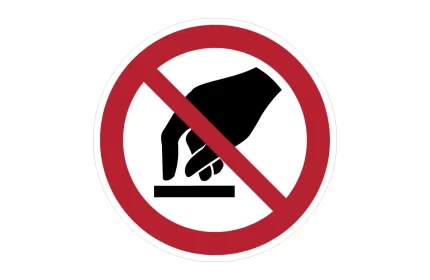ISO 7010 P010 Do not touch Sign CAD Block