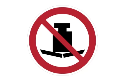 ISO 7010 P012 No heavy load Sign CAD Block